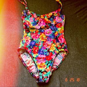 Floral One Piece SwimSuit